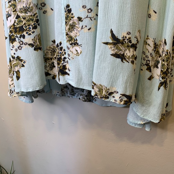 FP | Tree Swing Floral Oversized Choker Tank Top Sleeveless Tunic Mini Dress - Picture 9 of 12